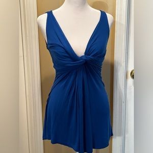 LUSH Sleeveless Top Royal Blue, Size Small